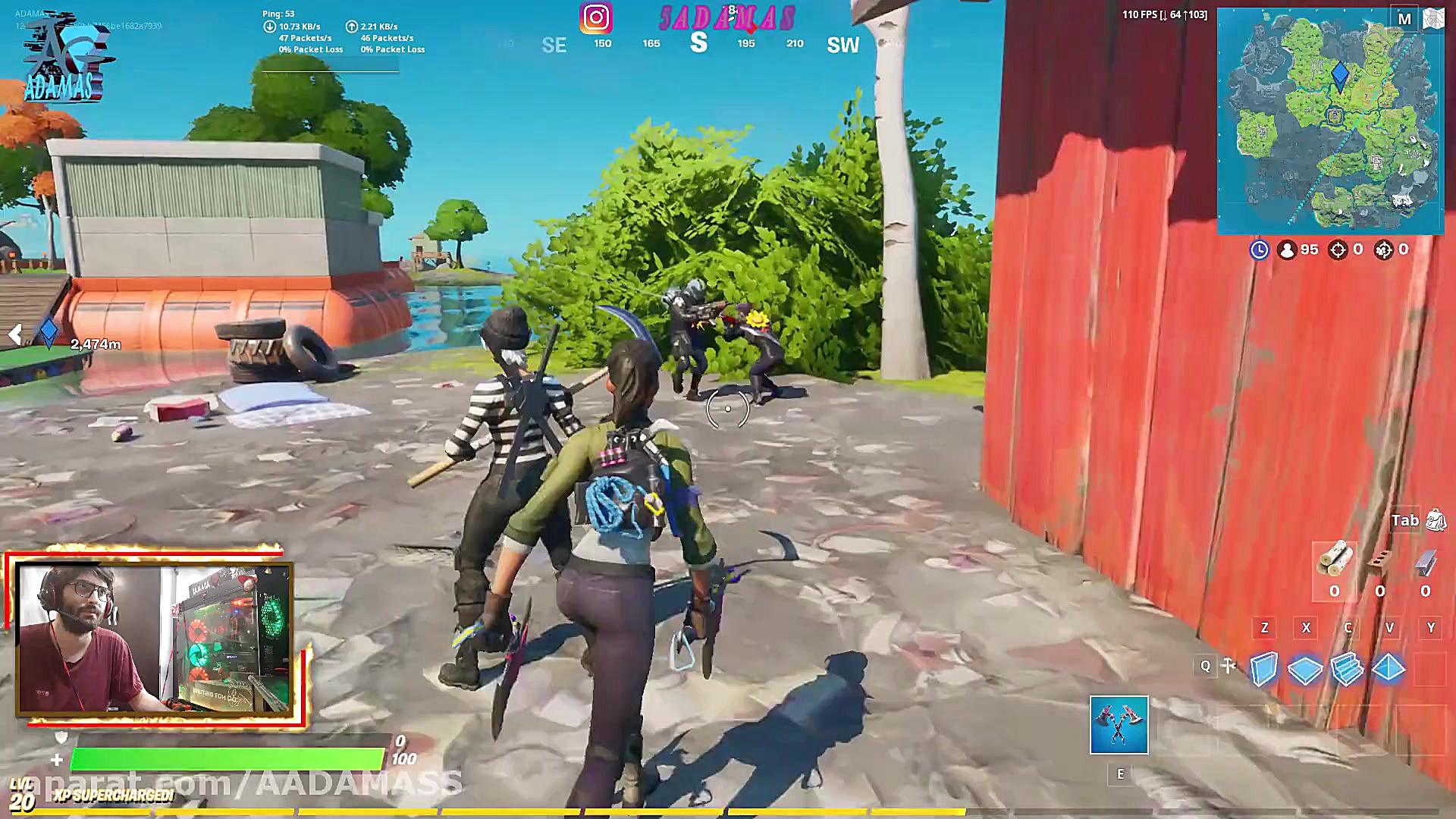 گیم پلی بازی فورتنایت با رقص ت...