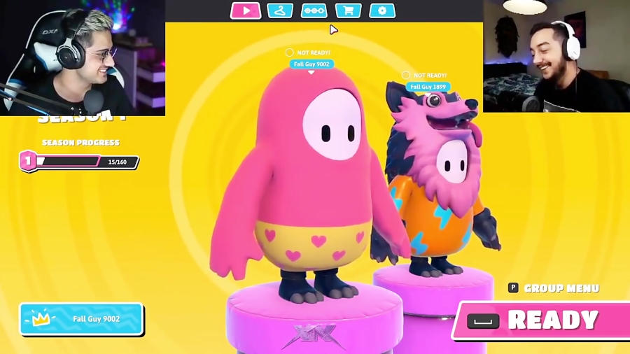 بازی FALL GUYS با XRay Stream.