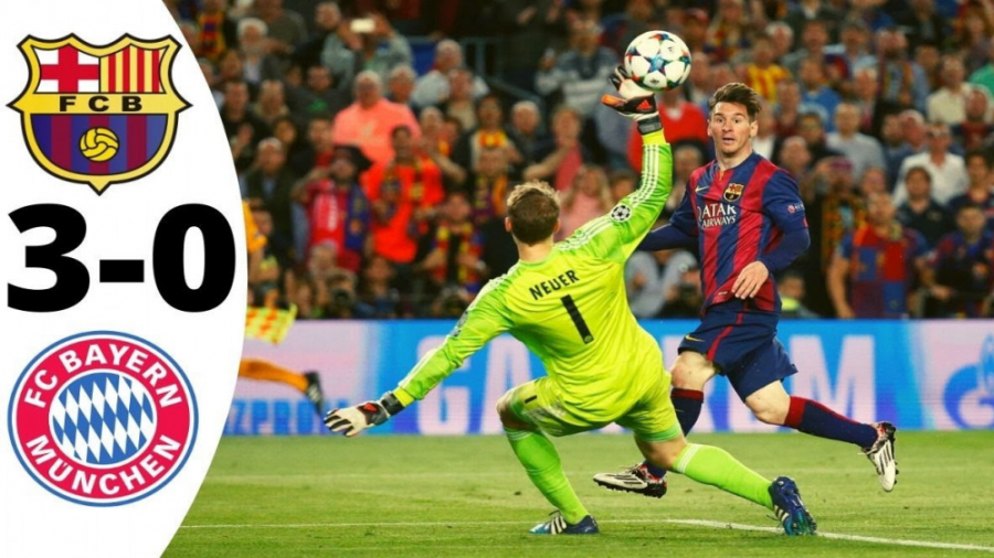 هایلایت بازی بارسلونا 3 0 بایر...