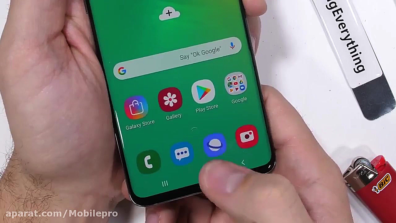 تست مقاومت سامسونگ s10