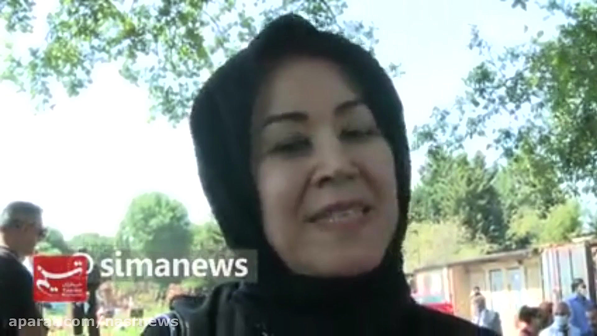 تشییع پیکر ماه چهره خلیلی در ل...