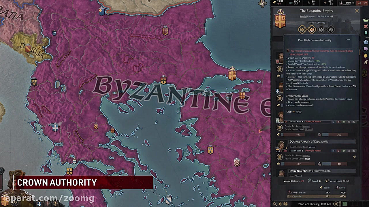 تریلر جدید بازی Crusader Kings...