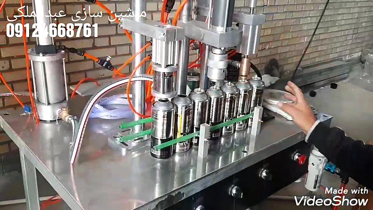 دستگاه اسپری پر کن نیمه اتومات...