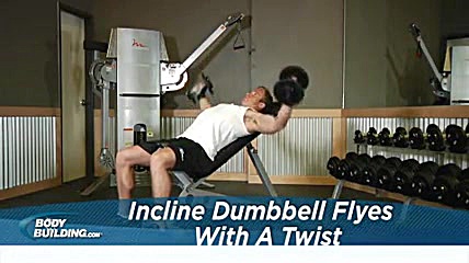 اموزش بدن سازی (فلای بالا سینه...