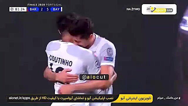 گل ششم بایرن مونیخ به بارسلونا...
