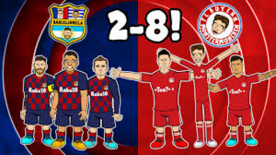 سرود بایرن بعد از 8-2 علیه بارسا