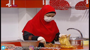 طرز تهیه مرغ شکم پر نمکی برنام...