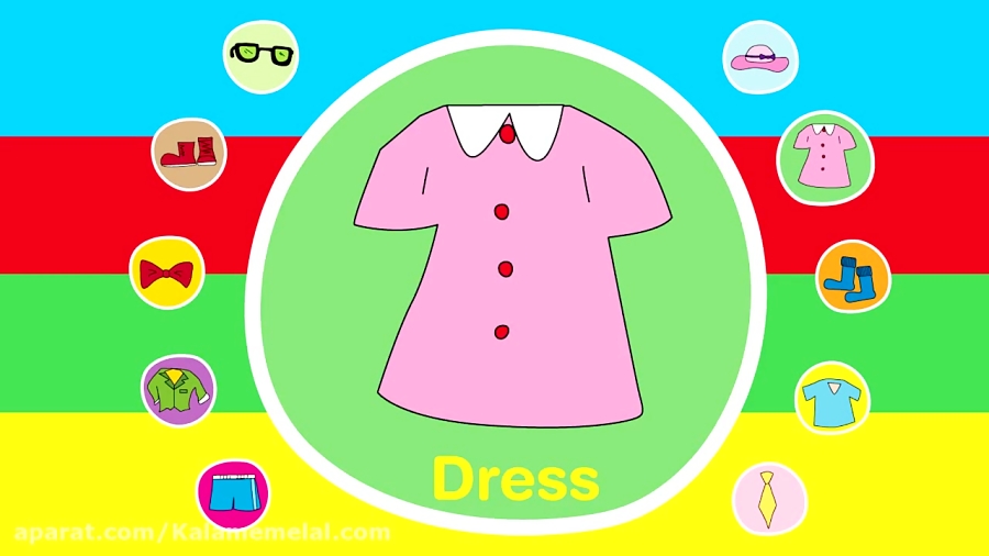 Clothes Vocabulary Flashcards (English lessons for kids) 