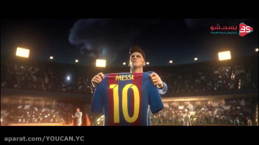 انیمیشن لیونل مسی  بارسلونا  ز...