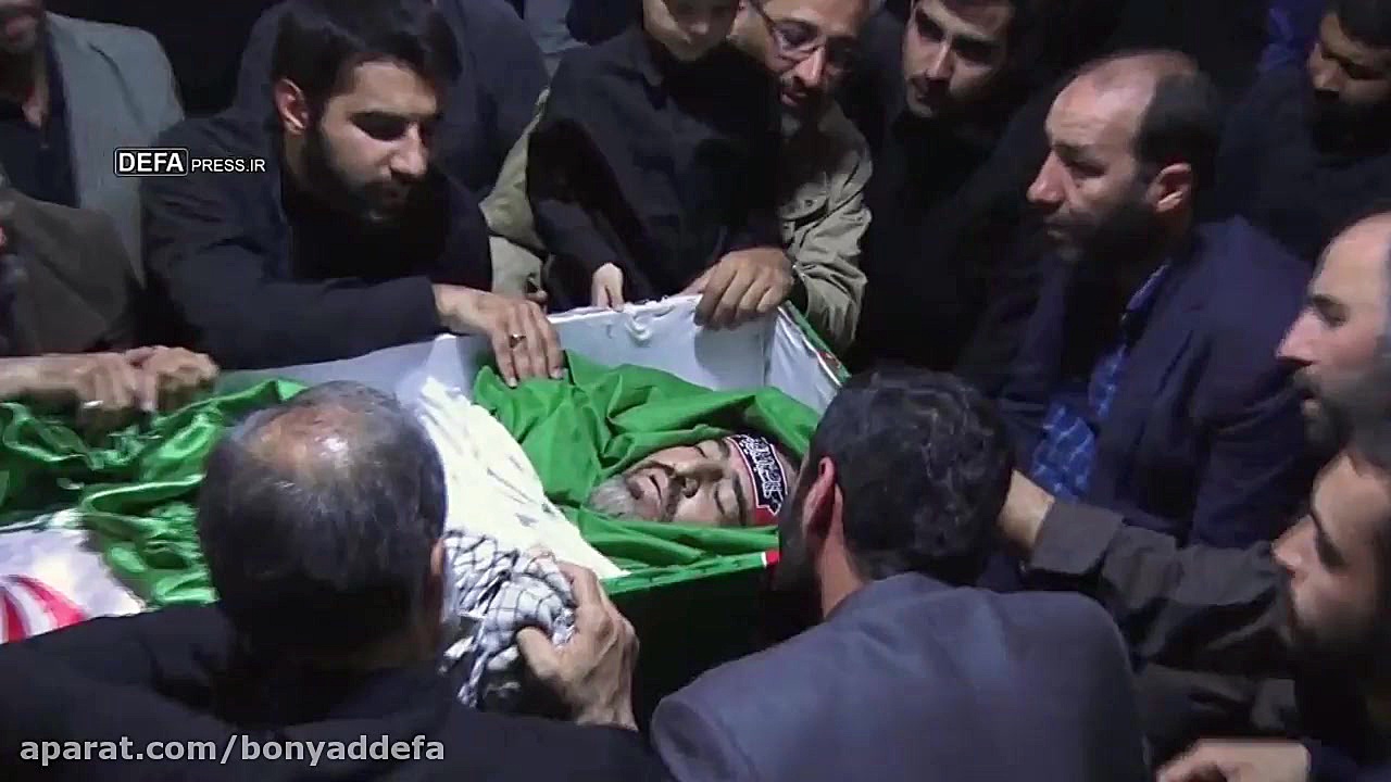 آیین وداع با پیکر مطهر شهید مد...