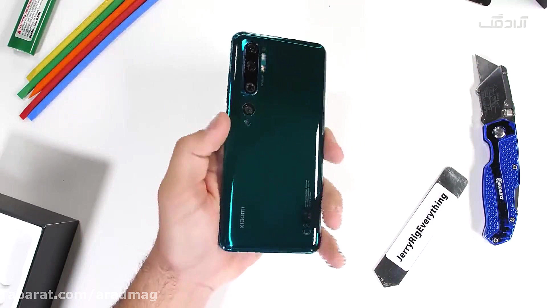 تست مقاومت Mi Note 10 | می نوت...