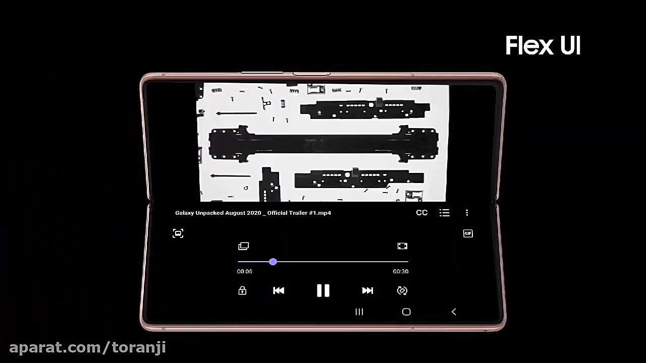 ویدیو تبلیغاتی گلکسی زد فولد ۲...