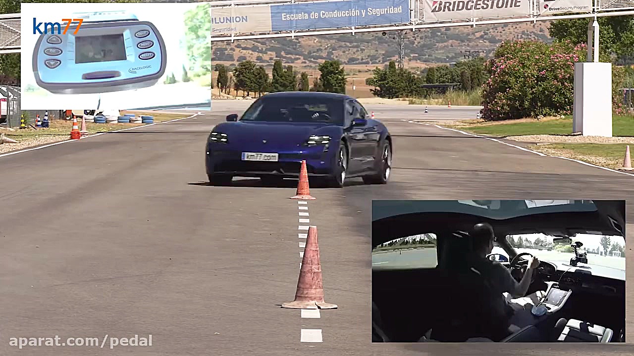 تست گوزن (مارپیچ) پورشه تایکان