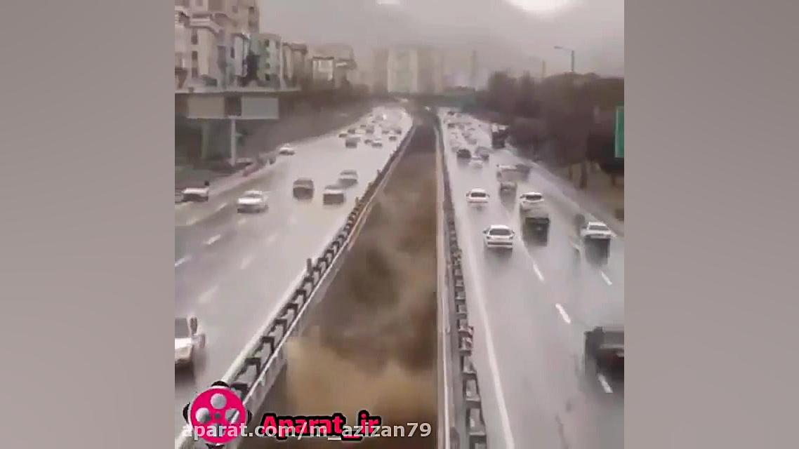 حوادث و خشم طبیعت اتوبان باکری...