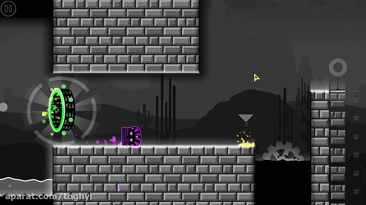 گیم پلی خودم از geometry dash...