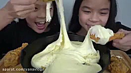 چالش فود اسمر غذاخوری  دوقلو ه...