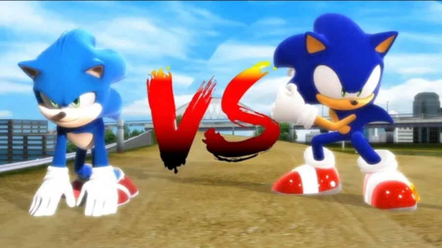 مسابقه بین دو سونیک موجود در ف...