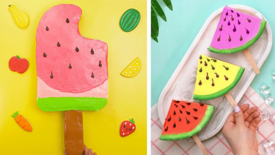 تزیین کیک هندوانه ای :: تزیین...