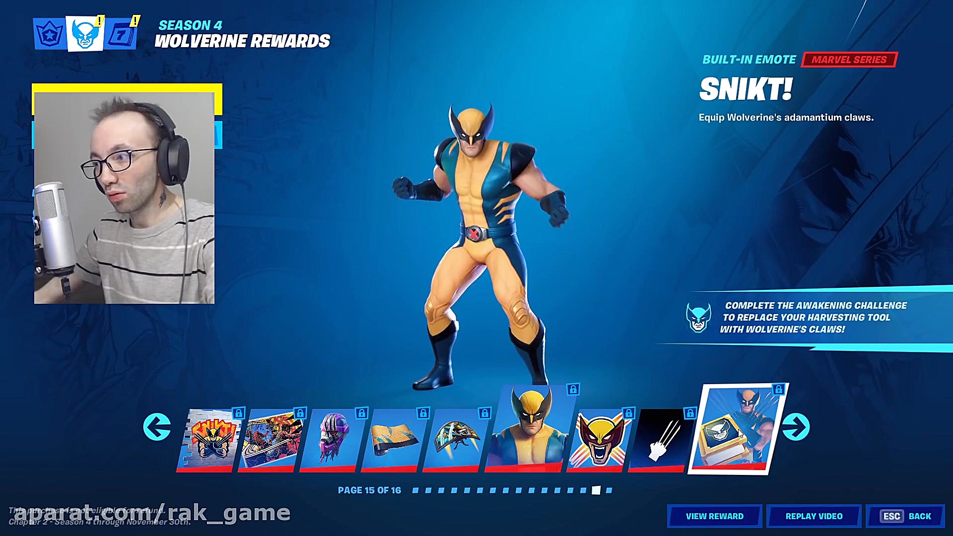 بتل پس سیزن ۴ فورتنایت با tiny...