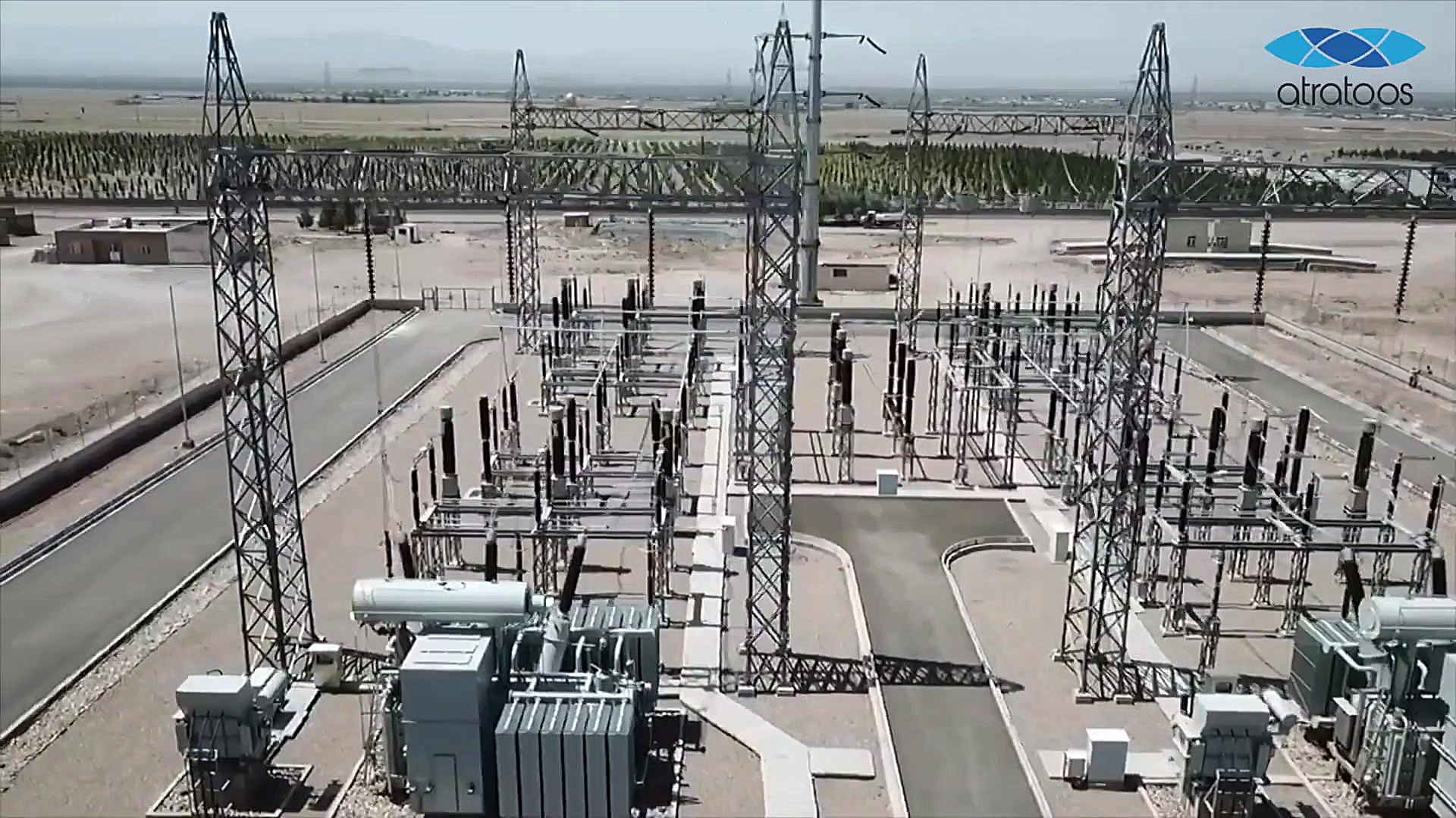 تصویر برداری هوایی پست برق شرک...