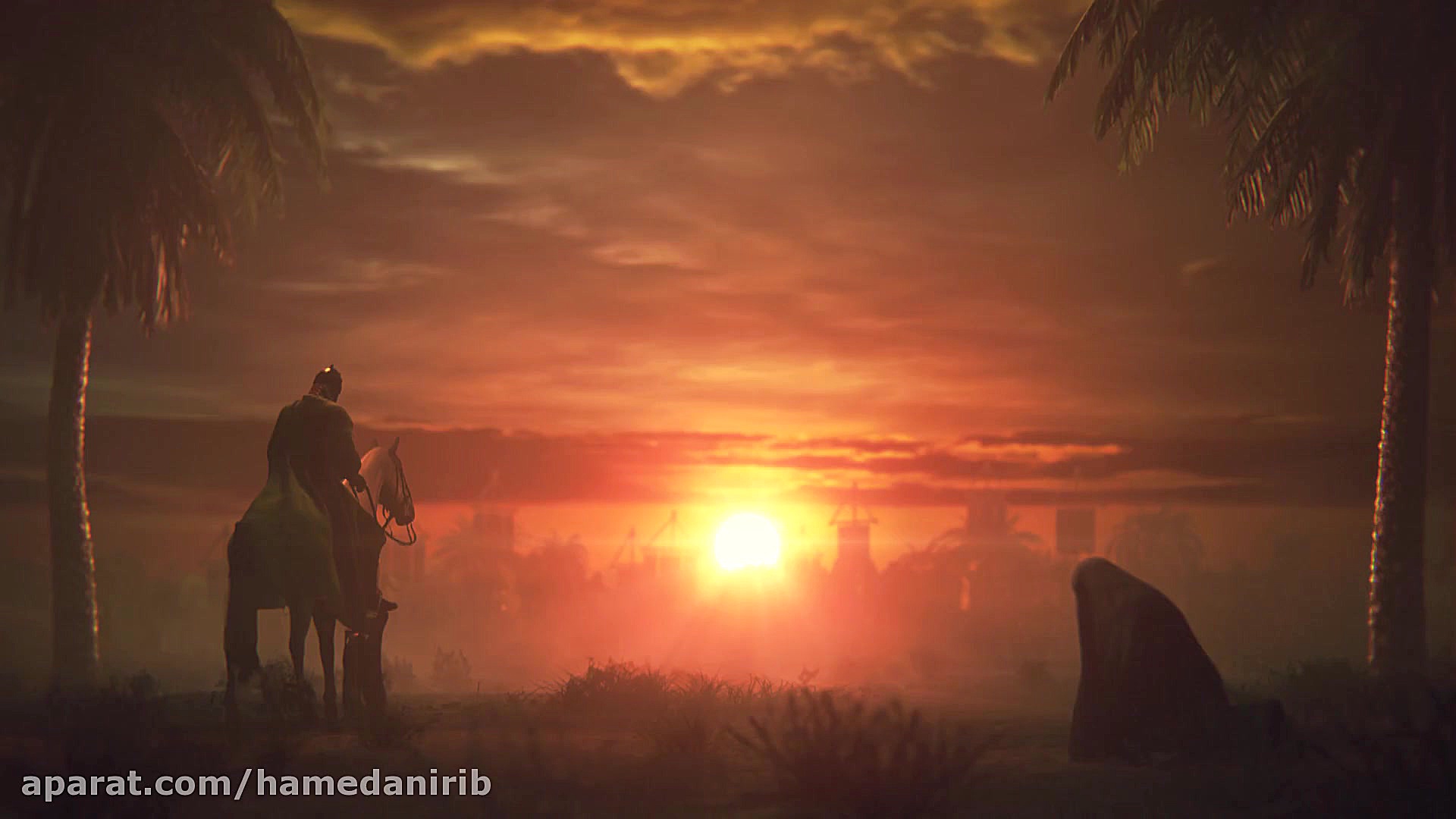 صحنه وداع امام حسين با اهل حرم...