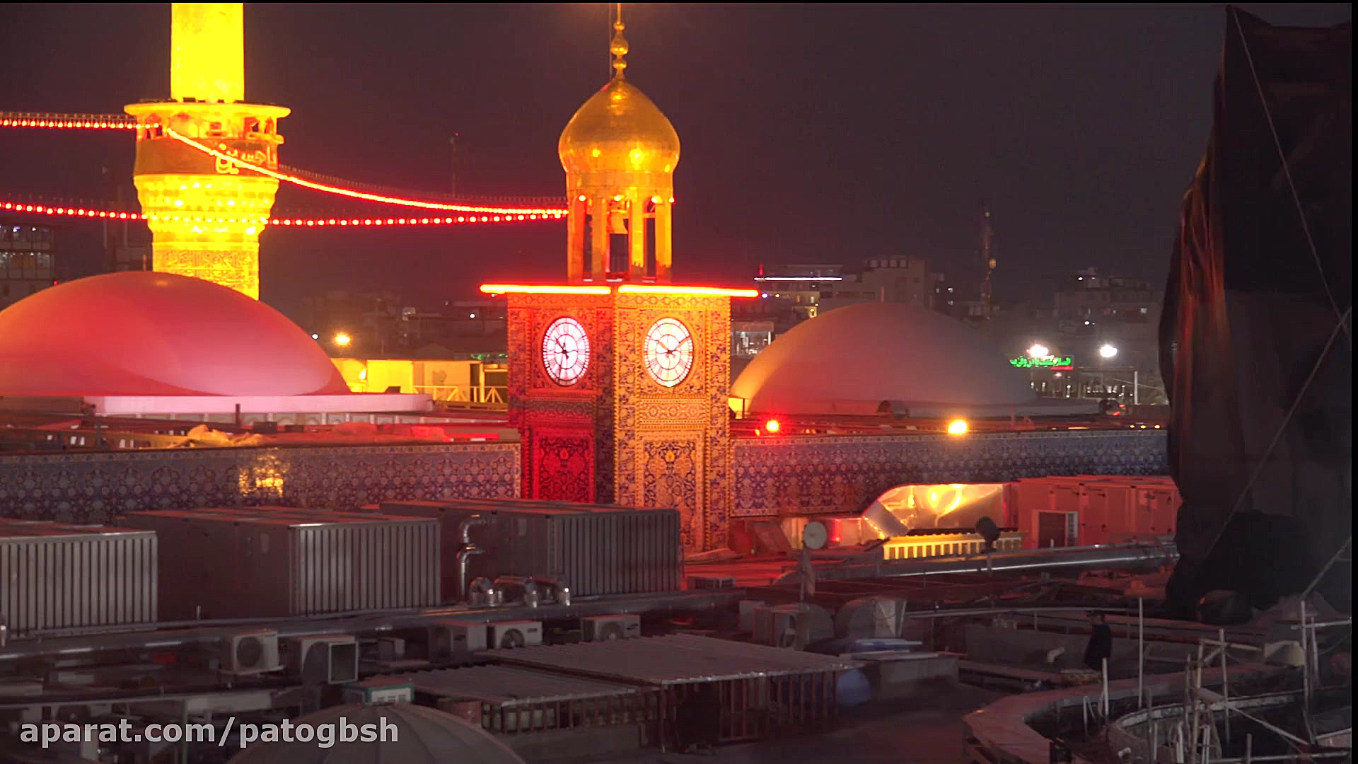 کلیپ خام حرم امام حسین بدون لی...