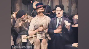 چارلی چاپلین در پشت صحنه فیلم