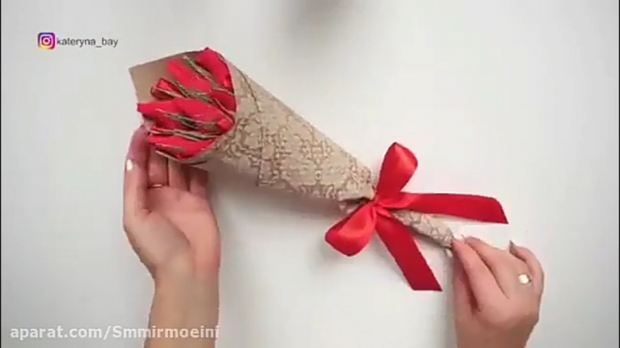 آموزش درست کردن دسته گل شکلاتی