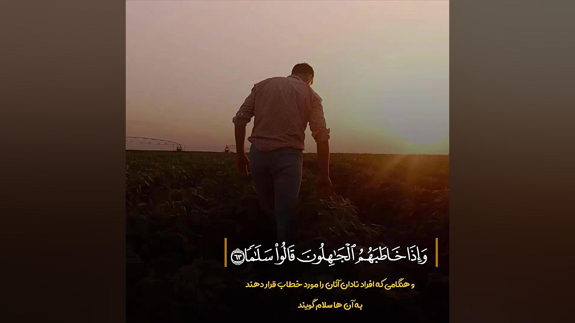 علی محبی پور  سوره فرقان 63 67