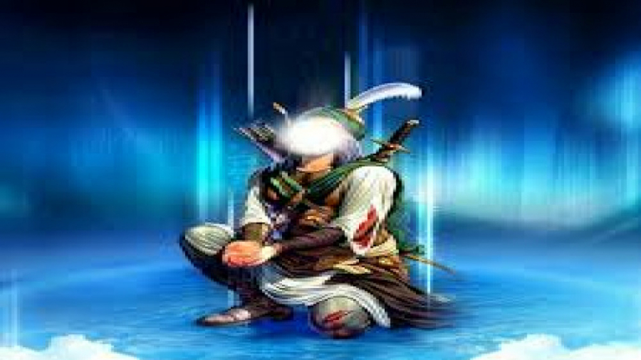 لحظه شهادت حضرت عباس ؛ با روضه...