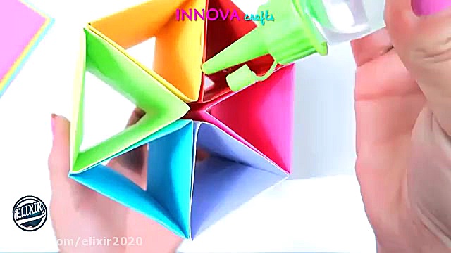 کاردستی با کاغذ های رنگی برای...