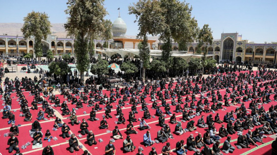 عزاداری تاسوعای حسینی 99 حرم ح...