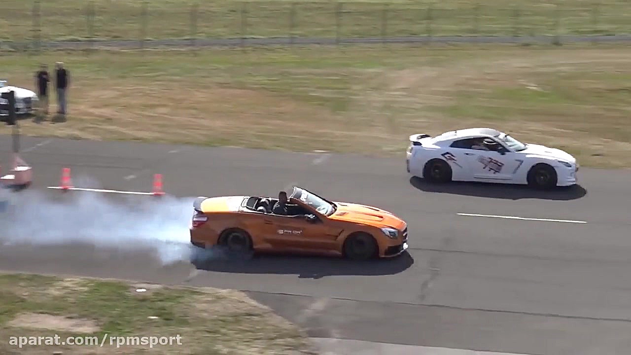 درگ نیسان GTR و مرسدس بنز