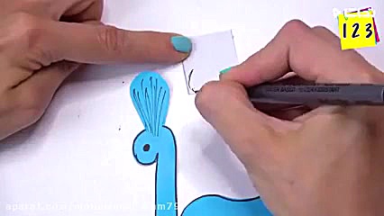 کاردستی کودکانه با کاغذ رنگی...