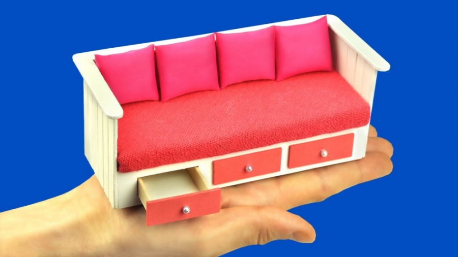 وسایل باربی  آموزش ساختن مبل و...