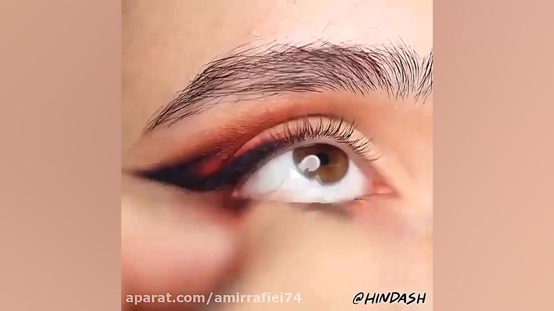 آموزش آرایش چشم  سایه چشم کشید...