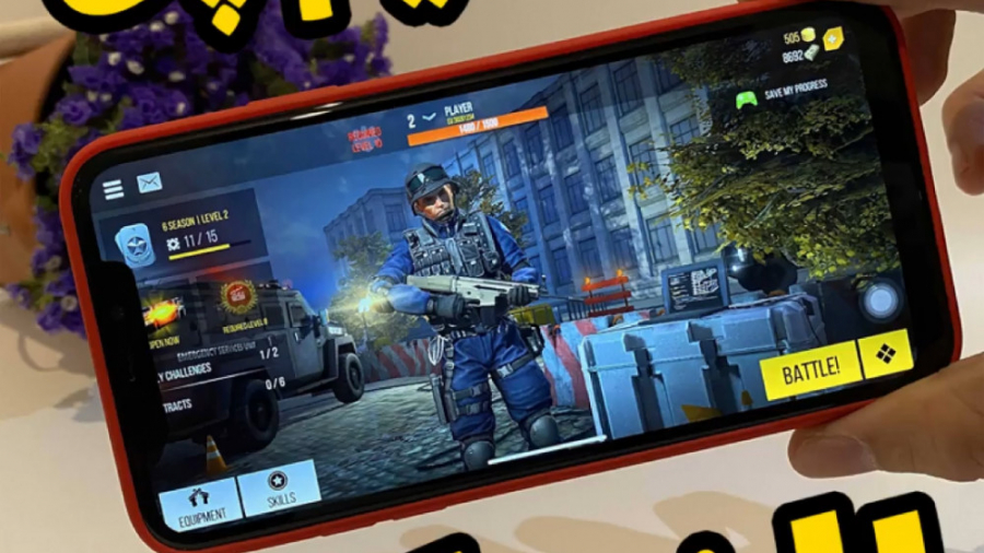 تست گرافیک و اجرای بازی آیفون...