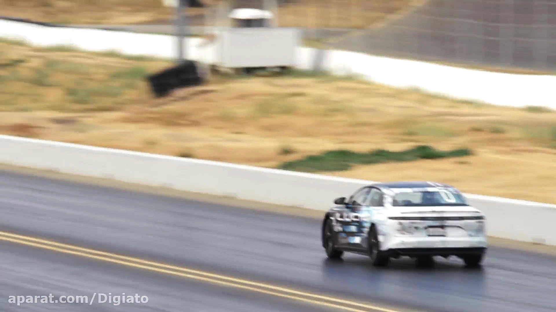 لوسید ایر تسلا مدل S را به زان...