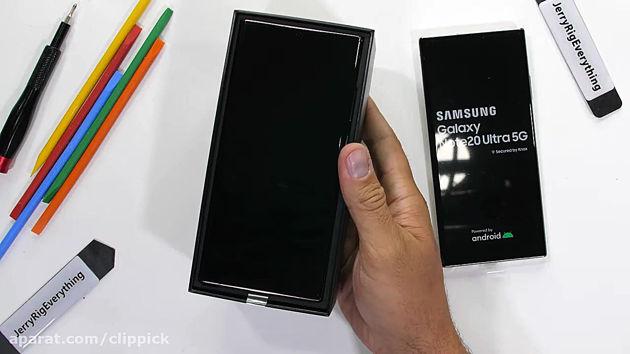 تست مقاومت گوشی سامسونگ گلکسی...