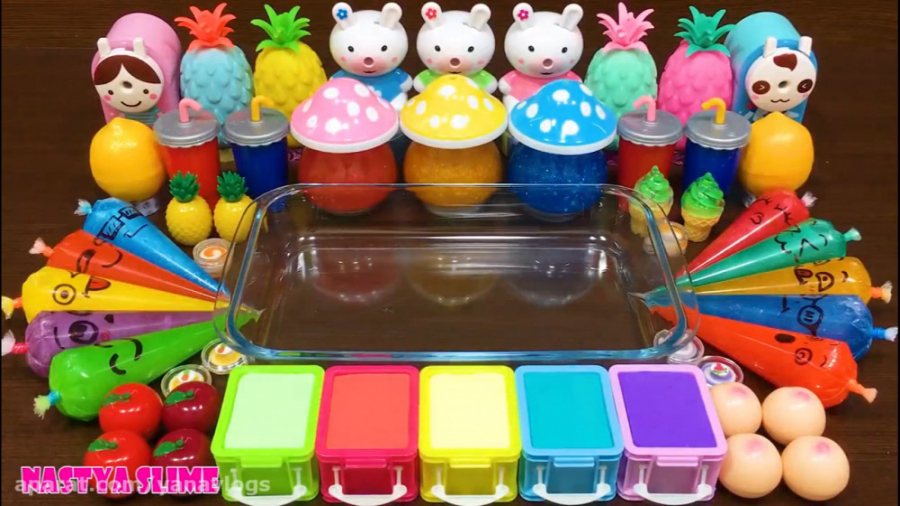 اسلایم  مخلوط کردن اسلایم های...