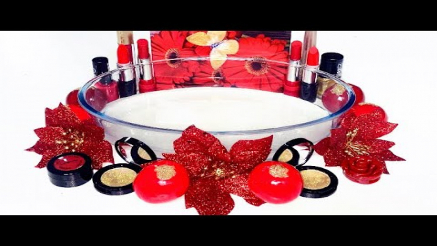 اسلایم میکاپ  تم قرمز و طلایی