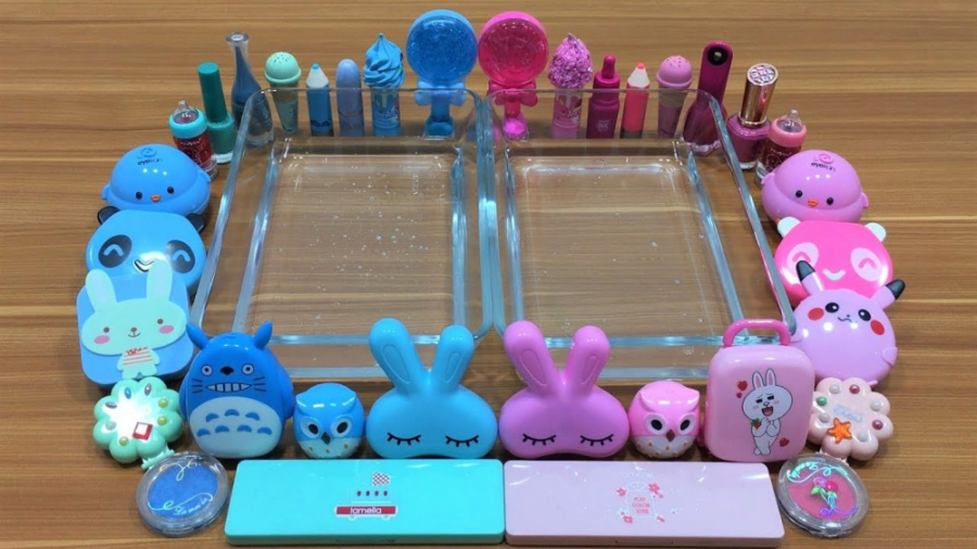 اسلایم میکاپ  تم صورتی و آبی