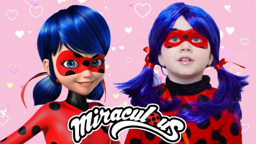 میکاپ و لباس به سبک لیدی باگ...