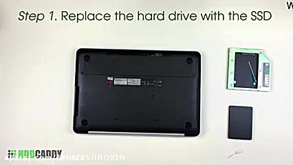 آموزش تعویض هارد لپ تاپ