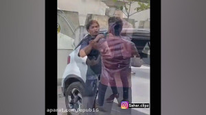 لحظه وقوع حادثه  خیلی شانس اور...