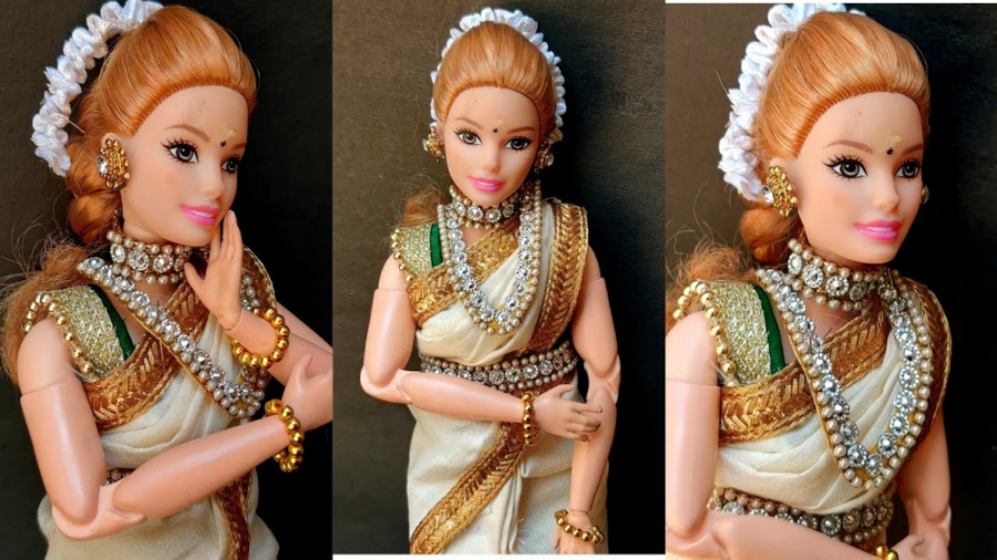 وسایل باربی  آموزش دوختن لباس...