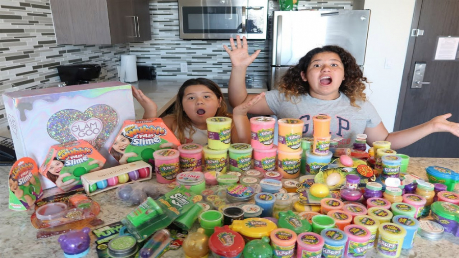 مخلوط کردن اسلایم های رنگی  مر...