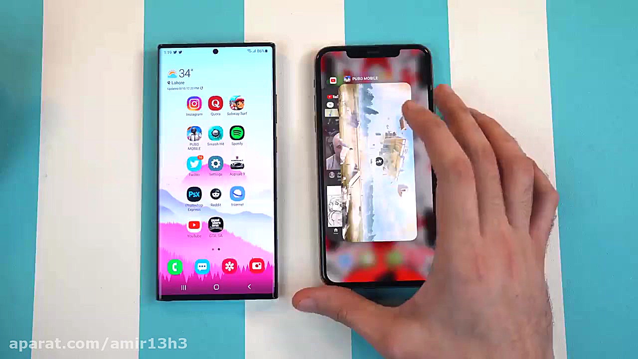 مقایسه و تست سرعت آیفون 11 پرو...