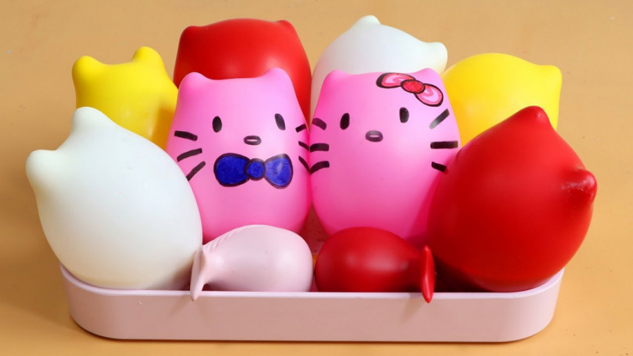 اسلایم  بادکنکهای هلو کیتی