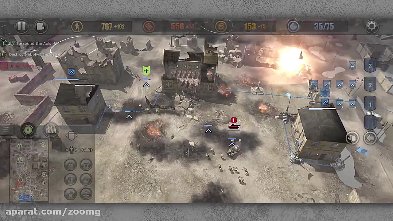 گیم‌پلی بازی Company of Heroes...